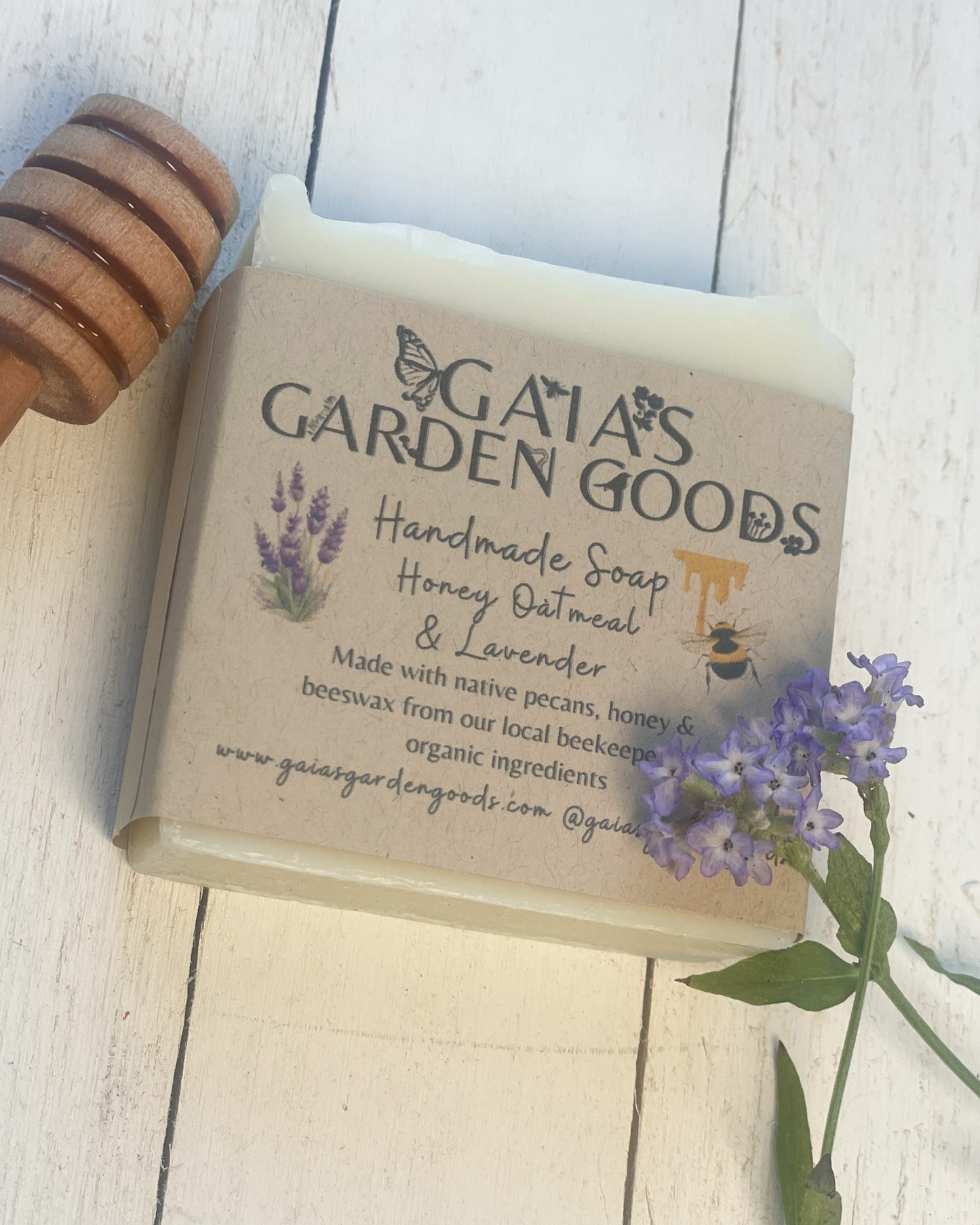 Honey Oatmeal & Lavender Handmade Soap