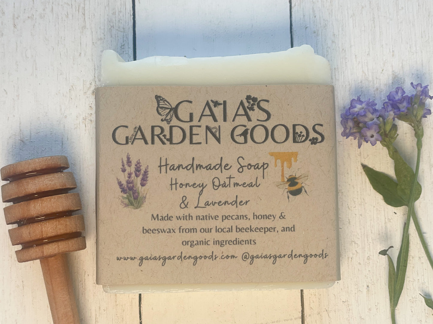 Honey Oatmeal & Lavender Handmade Soap