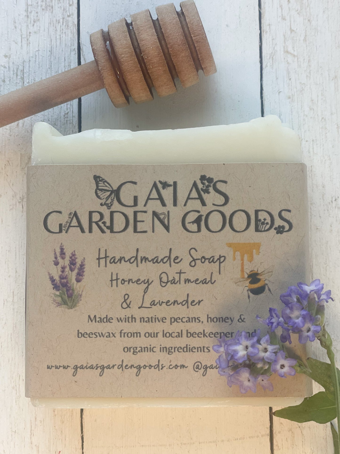 Honey Oatmeal & Lavender Handmade Soap